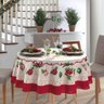 toalha de cama natal 83 redonda