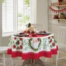 toalha de cama natal 91 redonda