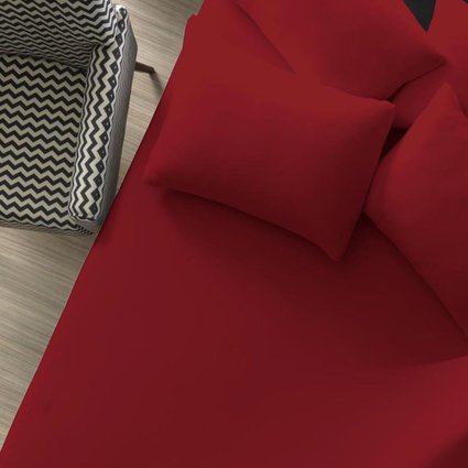 lencol vermelho rubi