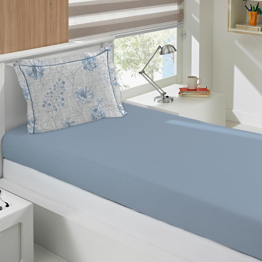 jogo de cama solt vinolia azul