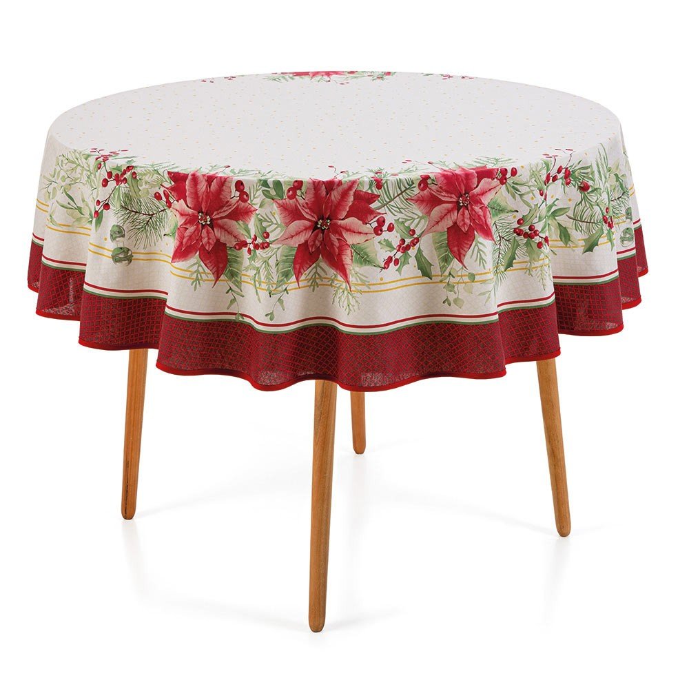 mesa natal flores de natal redonda