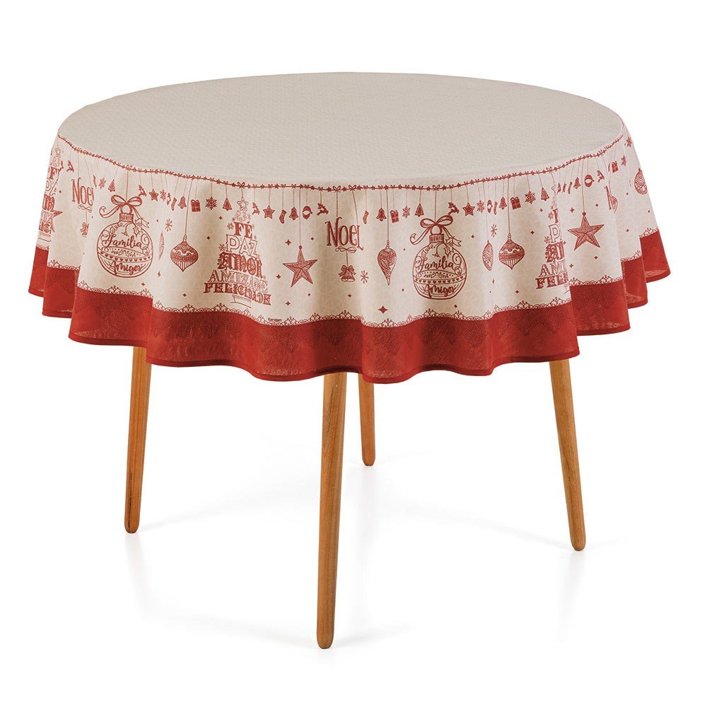 mesa natal magia natalina redonda