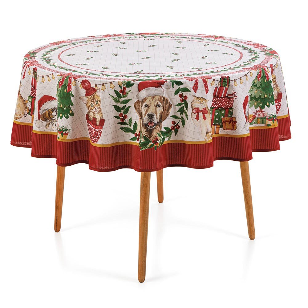 mesa natal pet natalino redonda