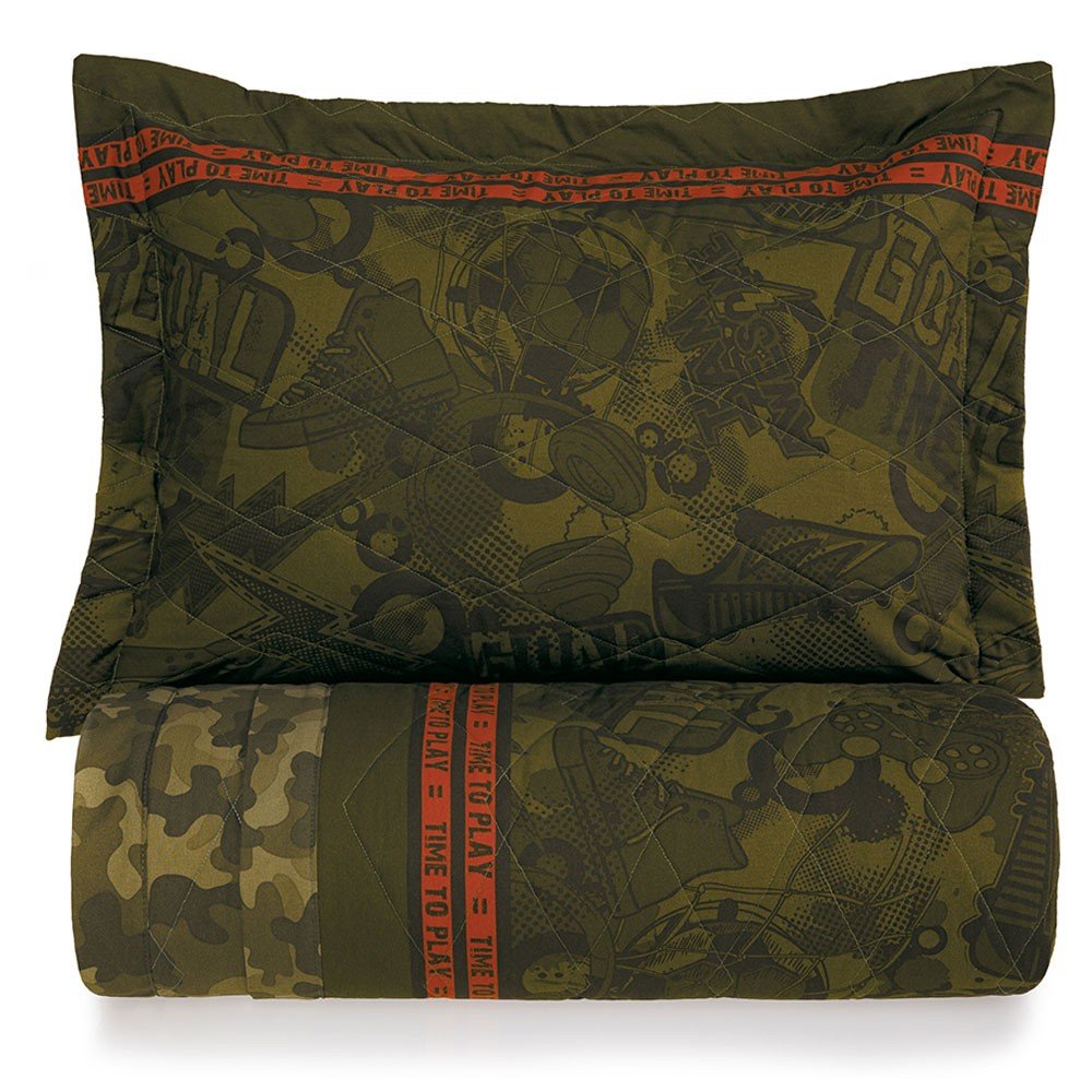 cama camuflado colcha