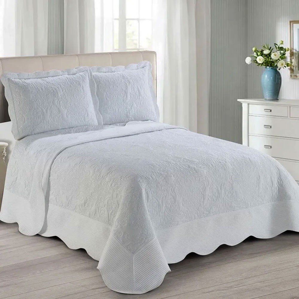 colcha antique branco