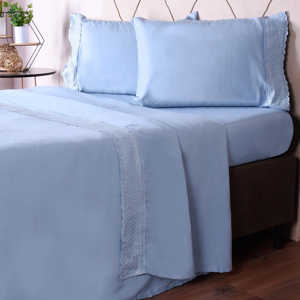 cama azul neblina