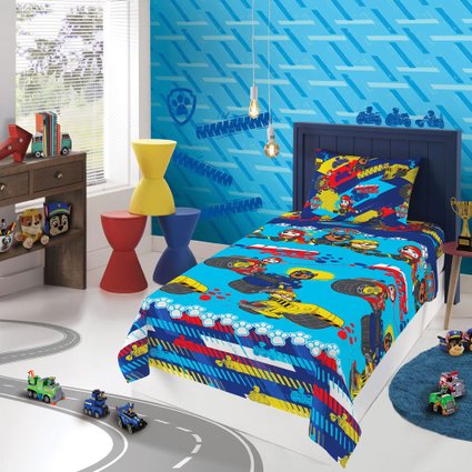 jogo de cama patrulha canina menino novo