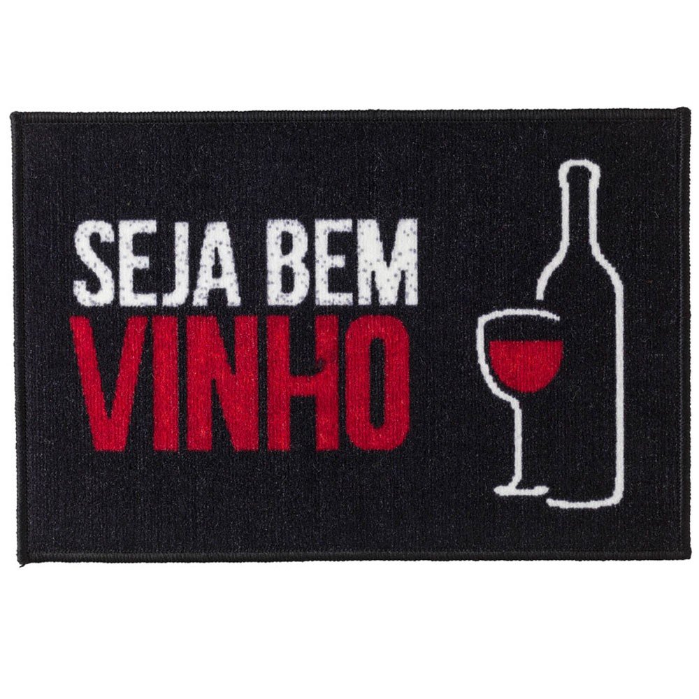 tapete bem vindo seja bem vinho