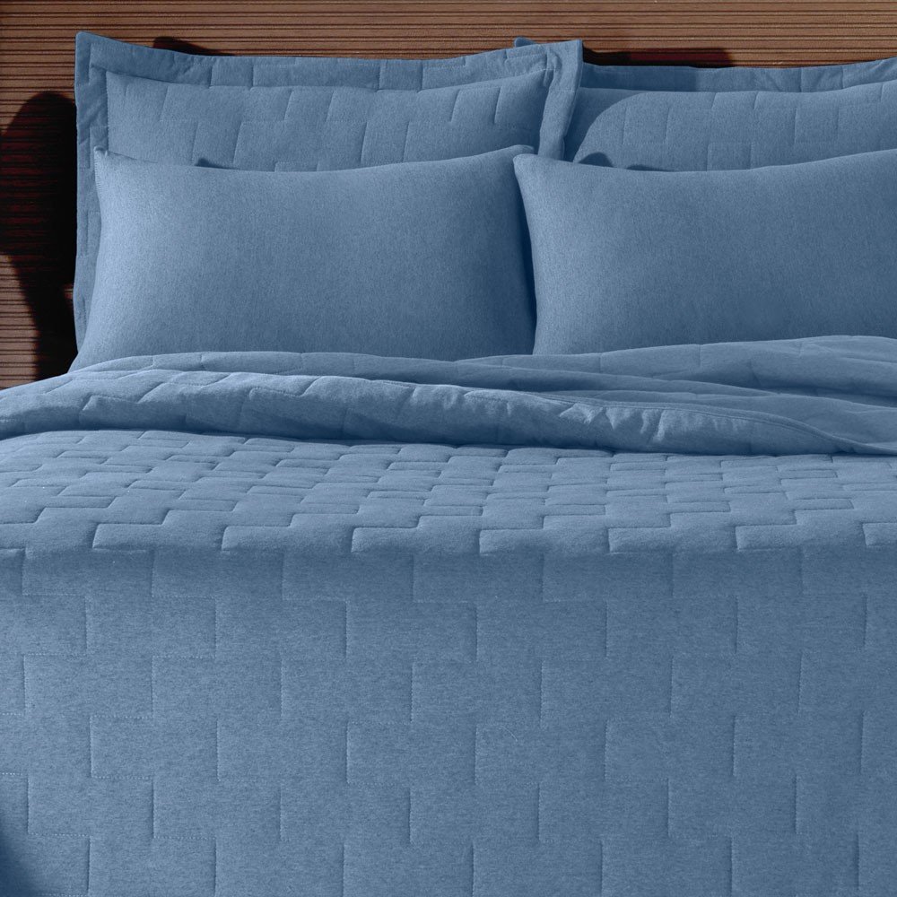 cobre leito malha mescla azul0