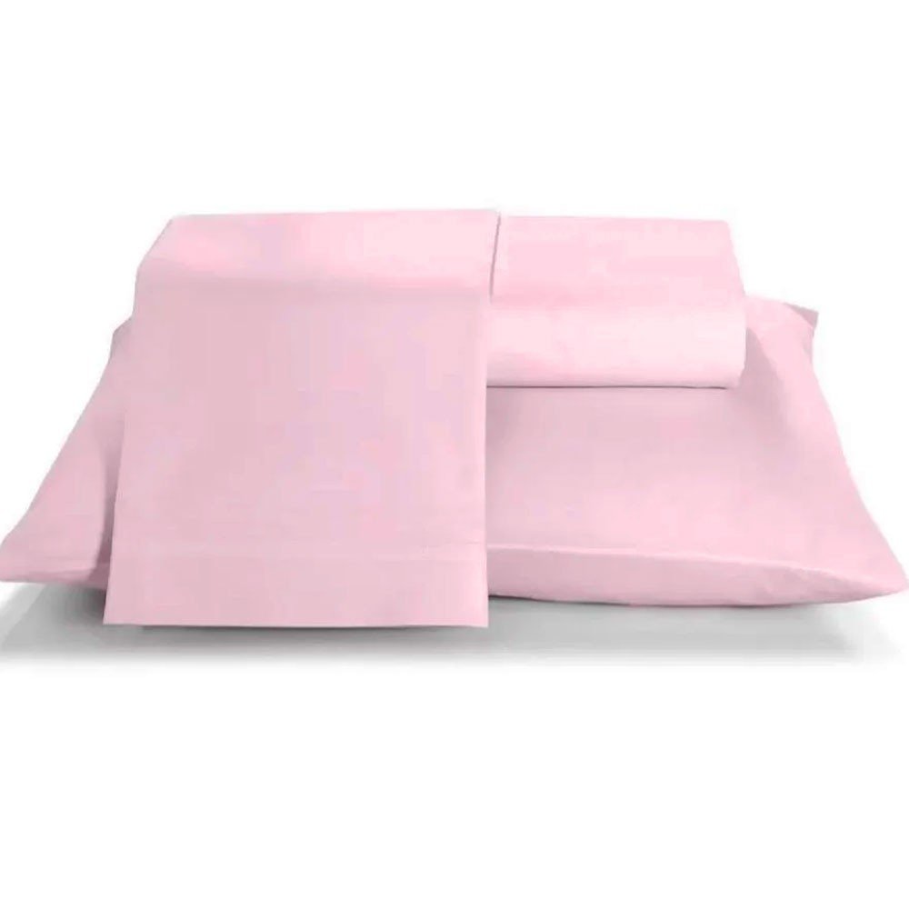 jogo de cama prata rosa nobo