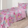 colcha patchwork teen borboletas