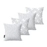 kit 4 capas para almofadas decorativas geometricas cinza calf0242