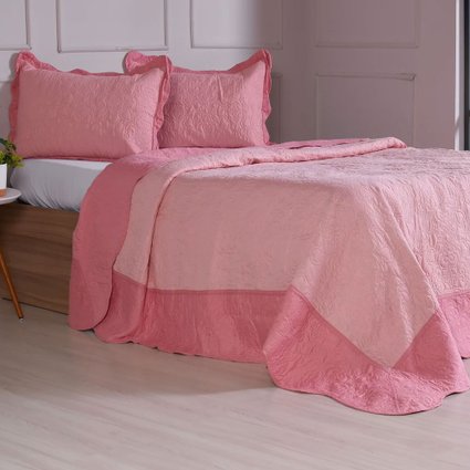 colcha bouti com bordar rossete