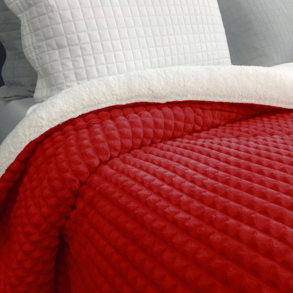 cobertor diamond vermelho
