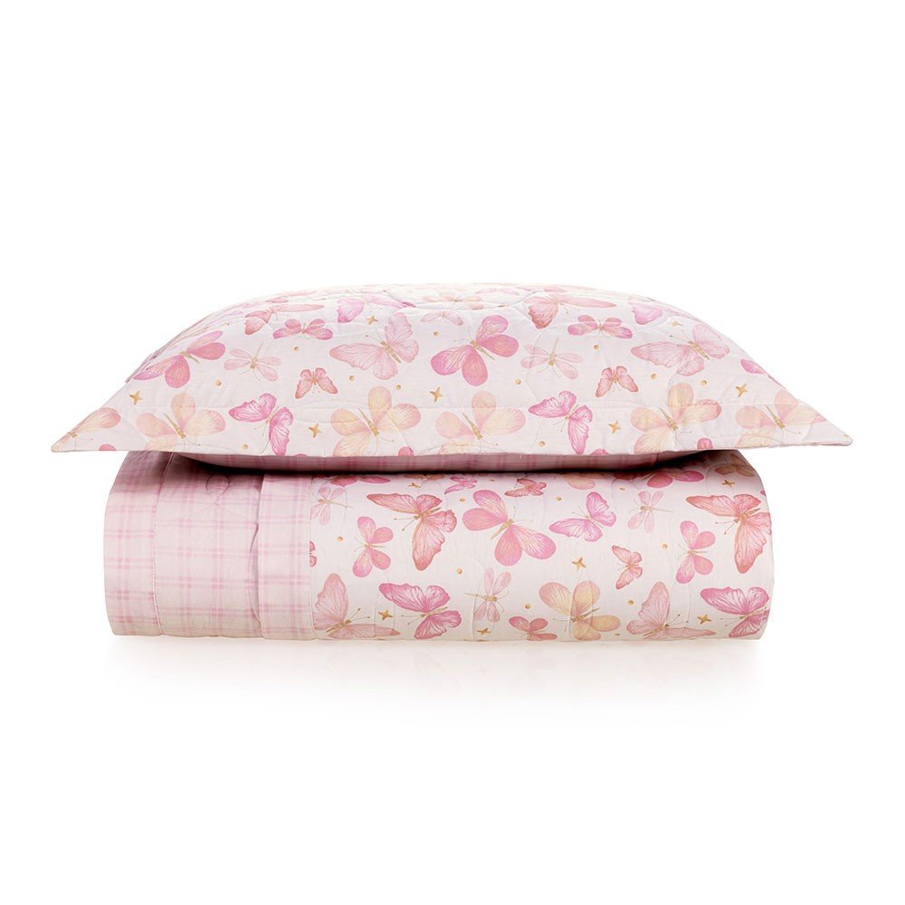 cama colcha borboletas1