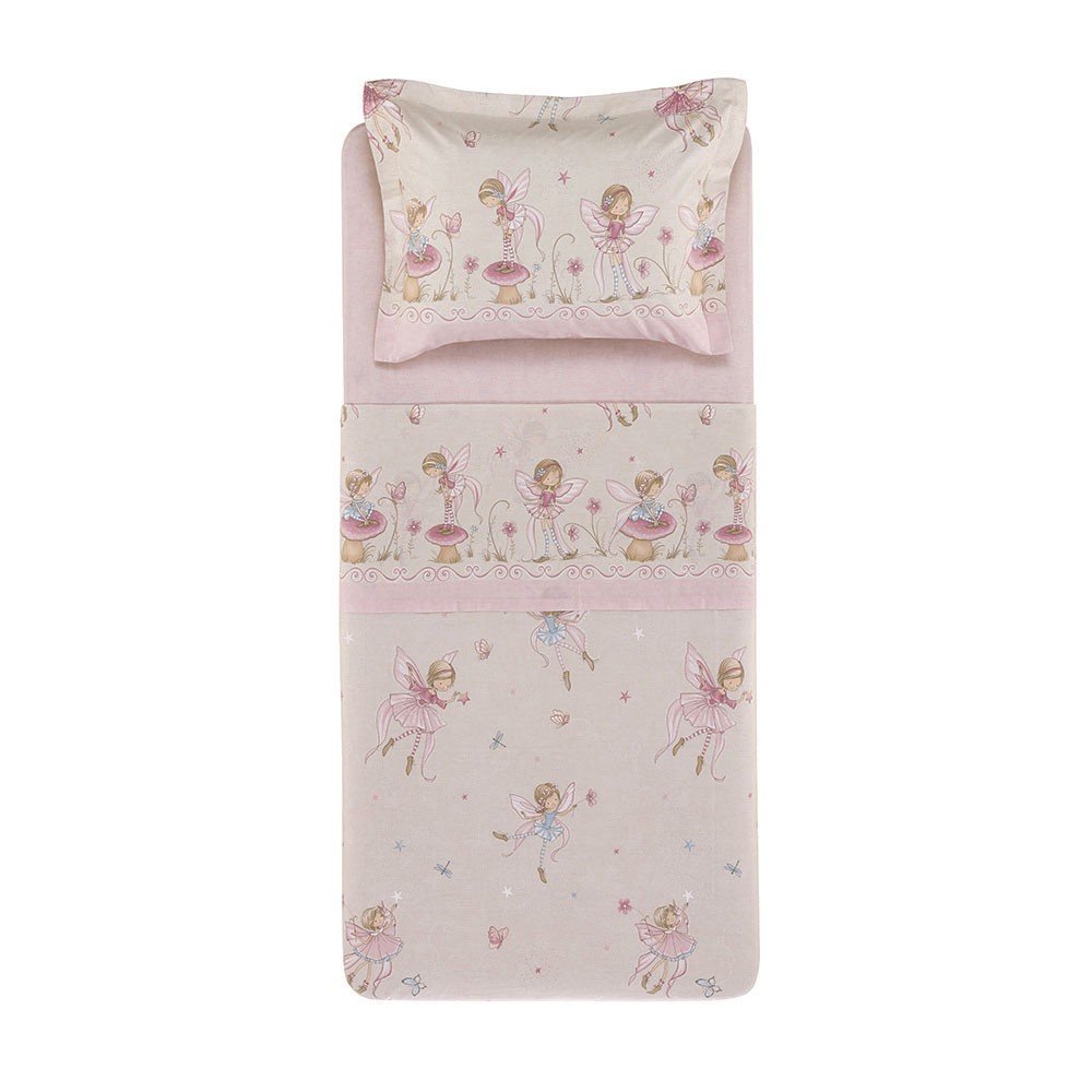 cama jogo de cama fadas
