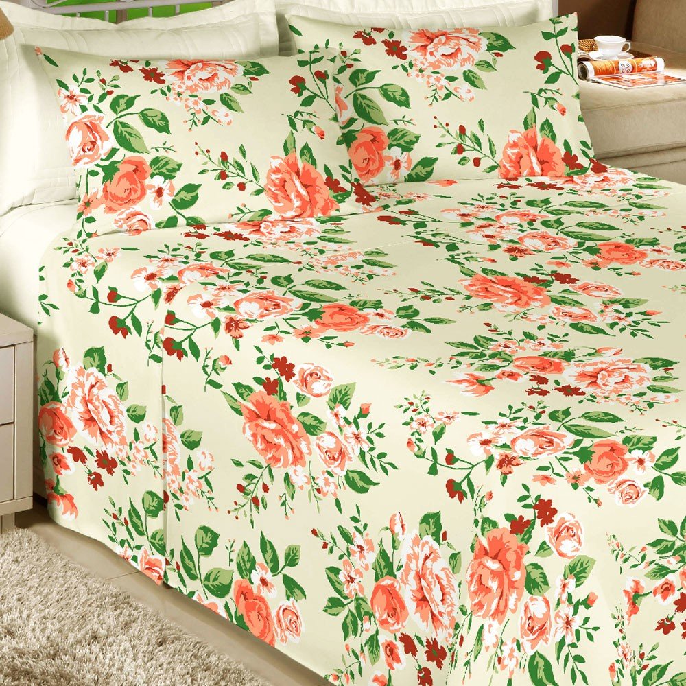 cama floral amarelo1