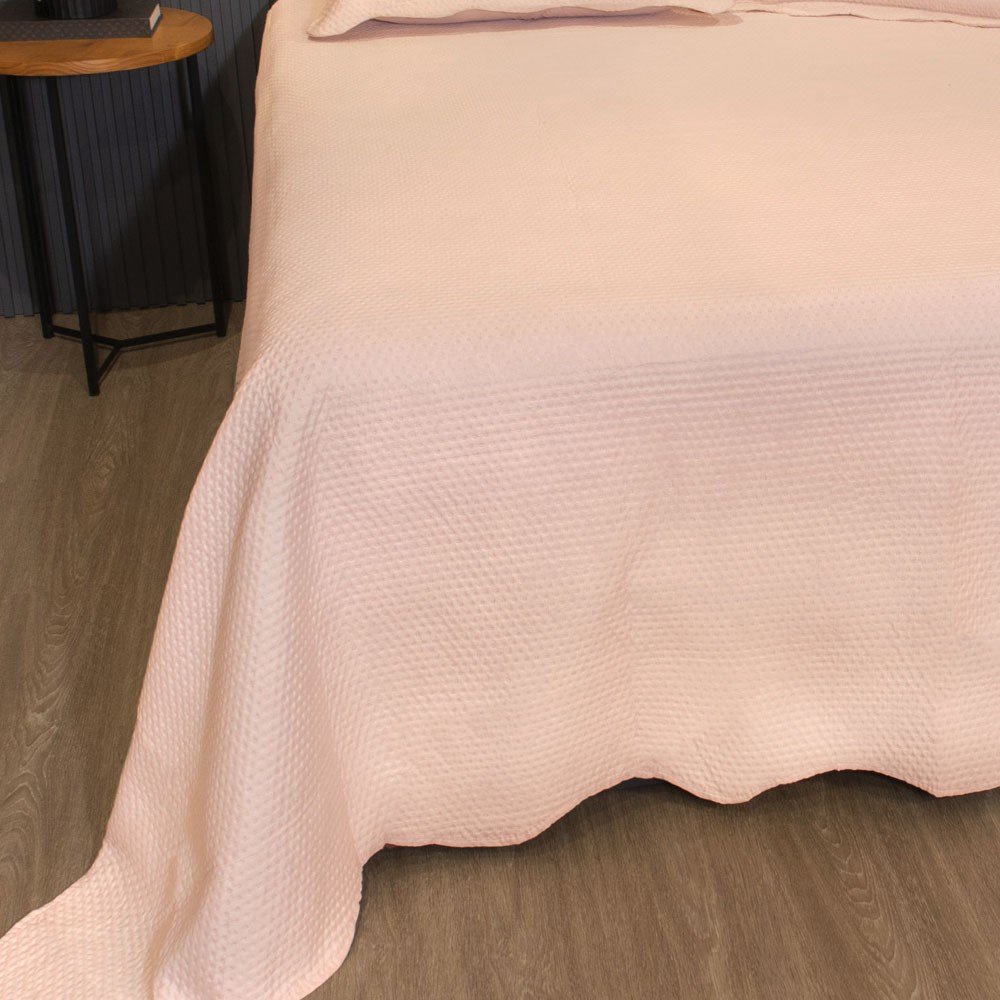colcha matelasse rosa peach2