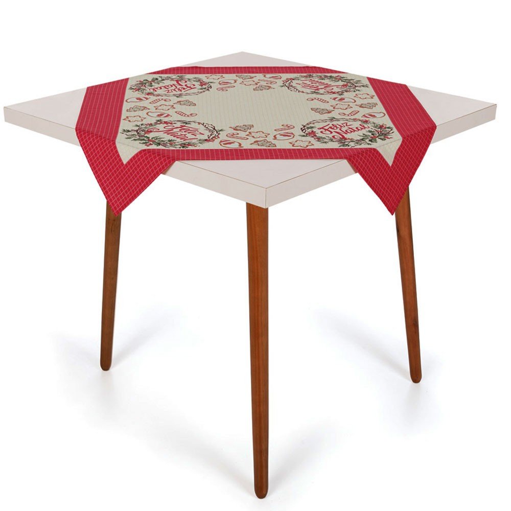toalha de mesa natal enfeites natal 78x78