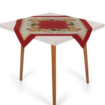 toalha de mesa natal sinos de natal 78x78