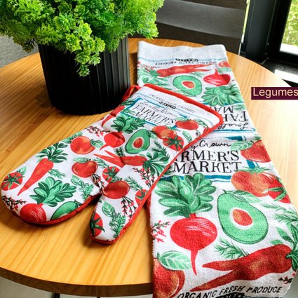 kit cozinha pano luva legumes1