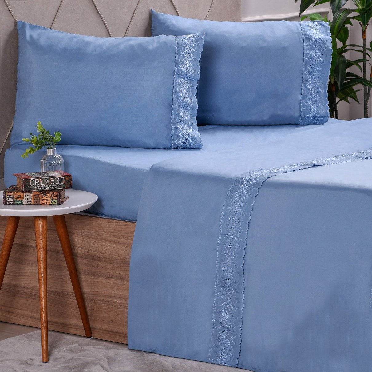 jogo de cama borado ingles lazuli