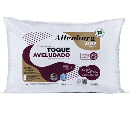 travesseiro toque aveludado