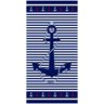 toalha de praia anchor azul