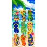 toalha de praia chinelo