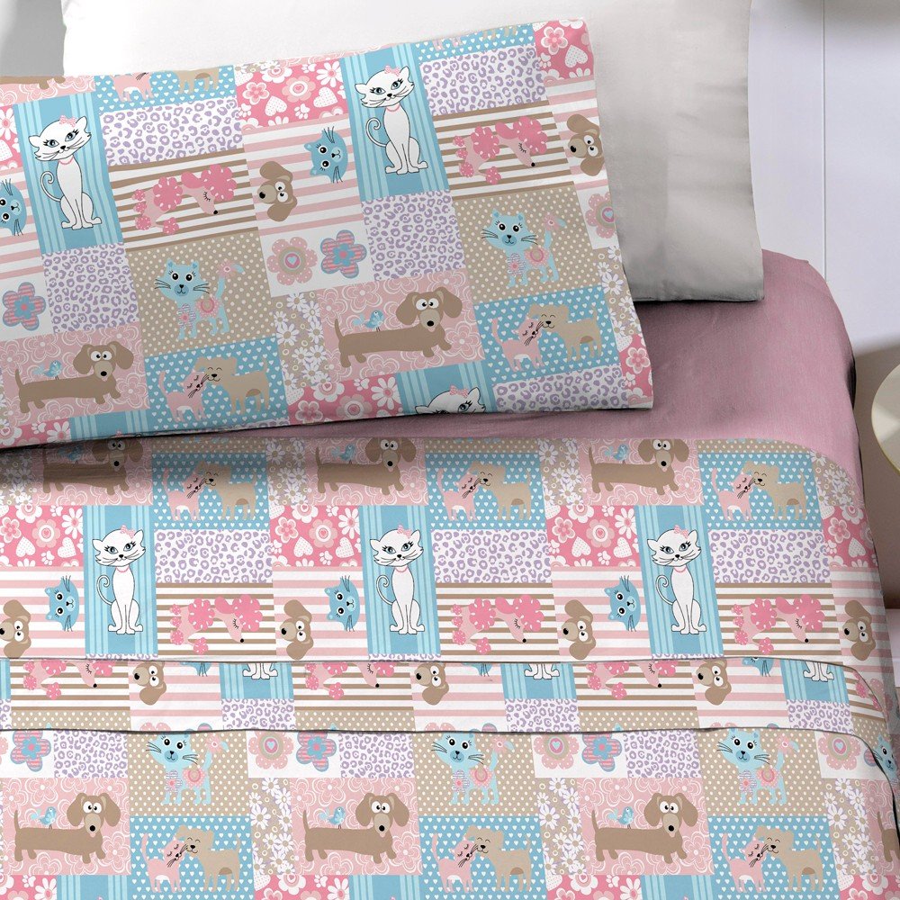 jogo de cama studio mix pets1