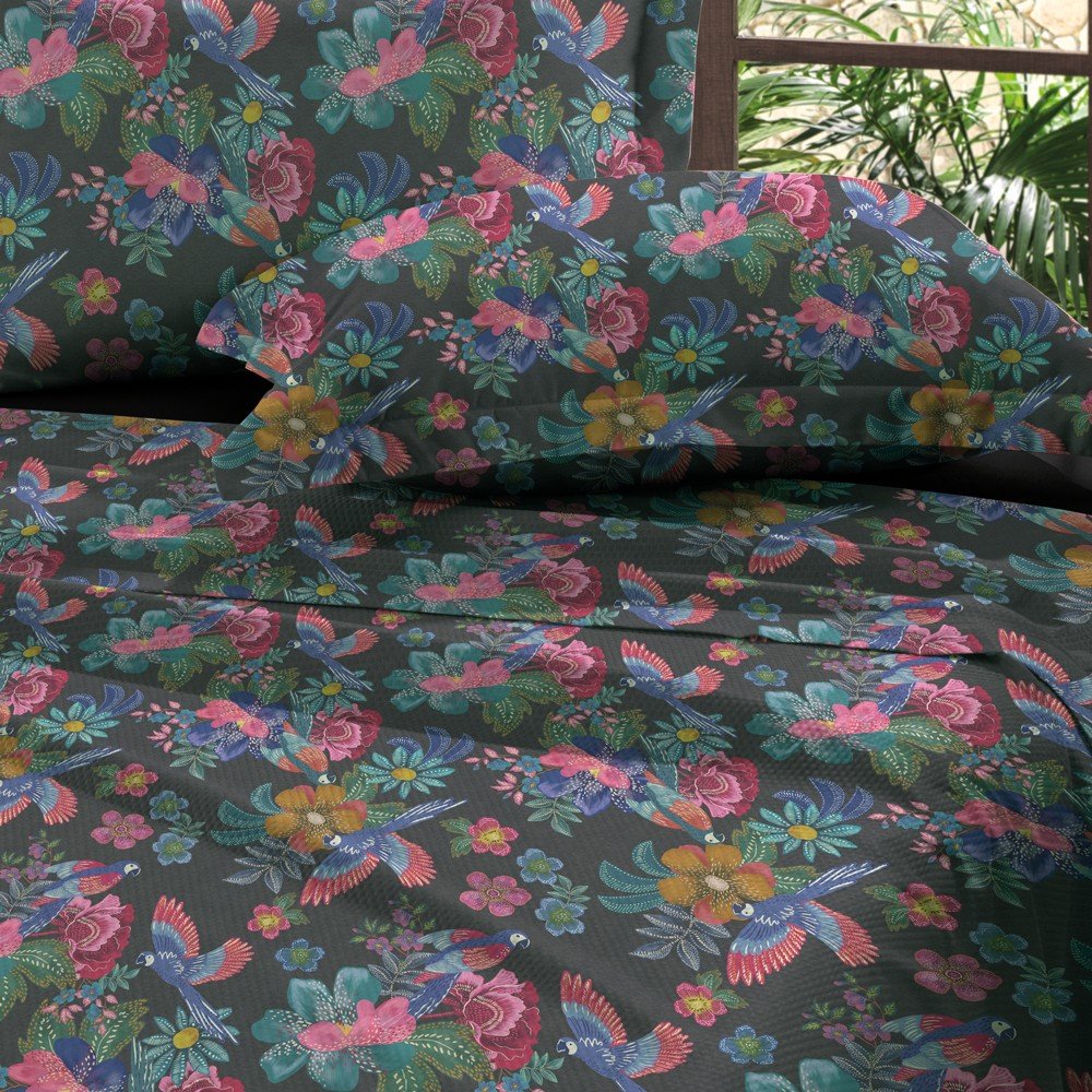 jogo de cama vintage bird2