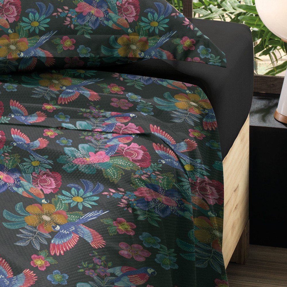 jogo de cama vintage bird3