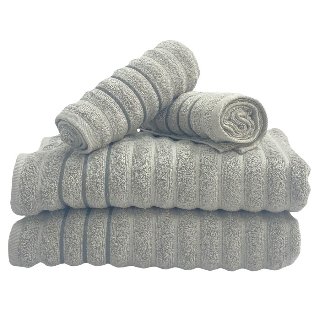 toalha 4pcs wave cinza novo 1000