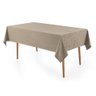 toalha de mesa katherine retangular taupe