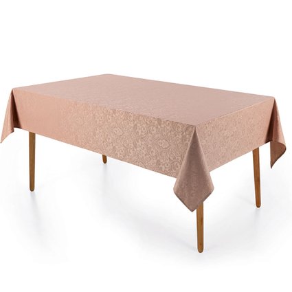 toalha de mesa blanka rose retangular