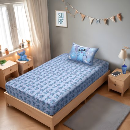 jogo de cama sitch blue